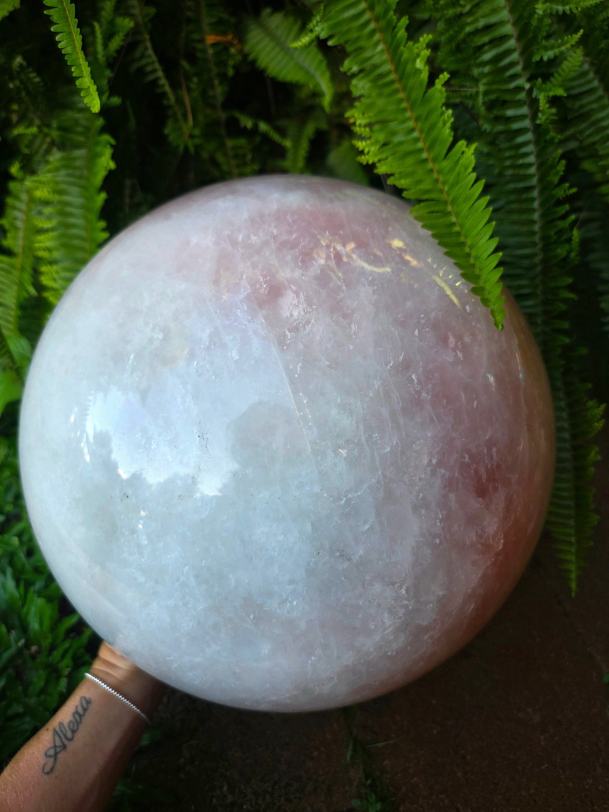 Crystals Extra Large Rose Quartz Crystal Sphere 23kg