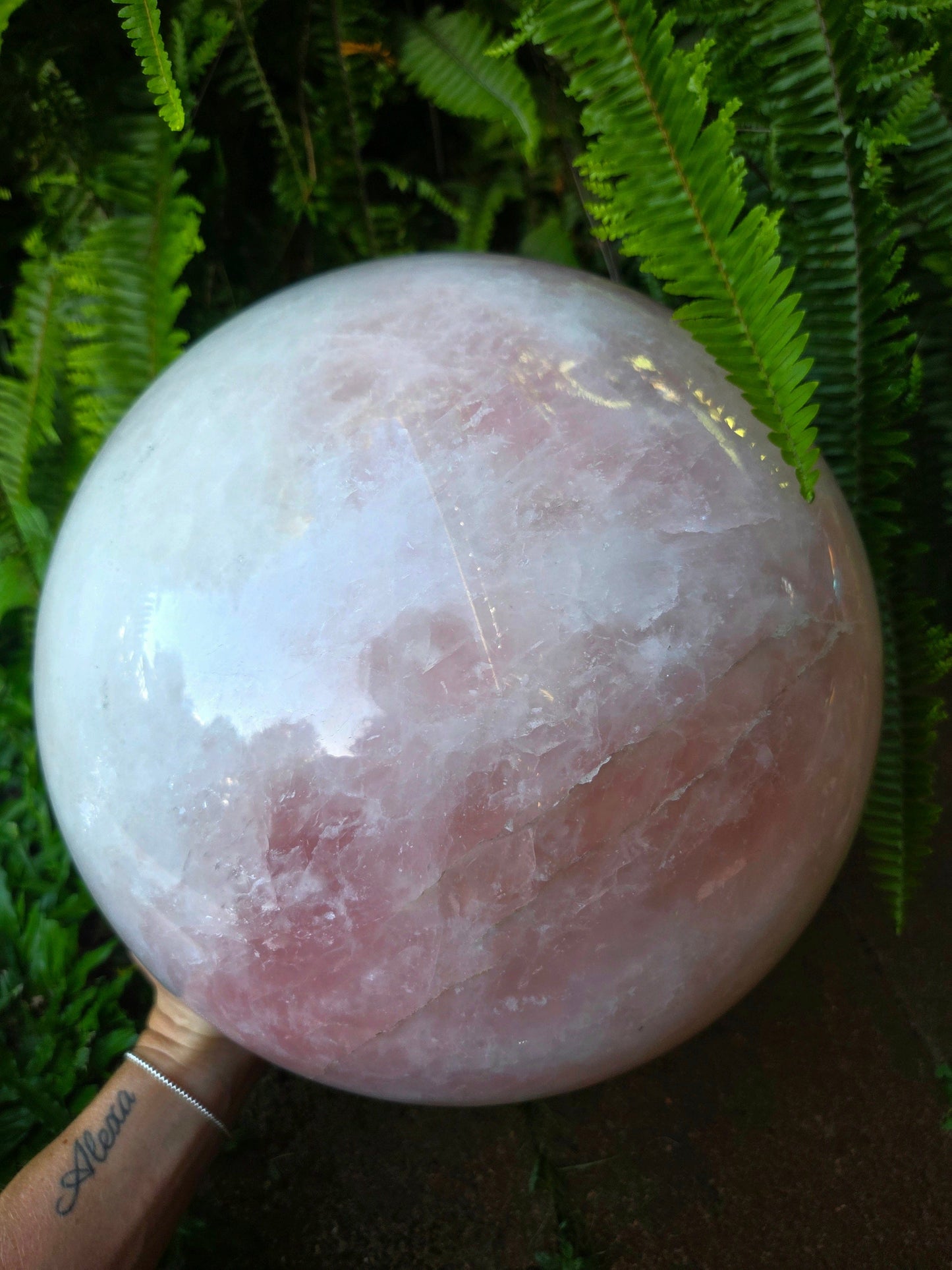 Crystals Extra Large Rose Quartz Crystal Sphere 23kg