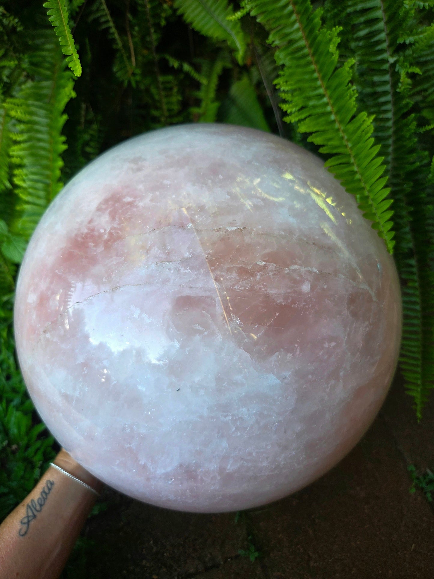 Crystals Extra Large Rose Quartz Crystal Sphere 23kg