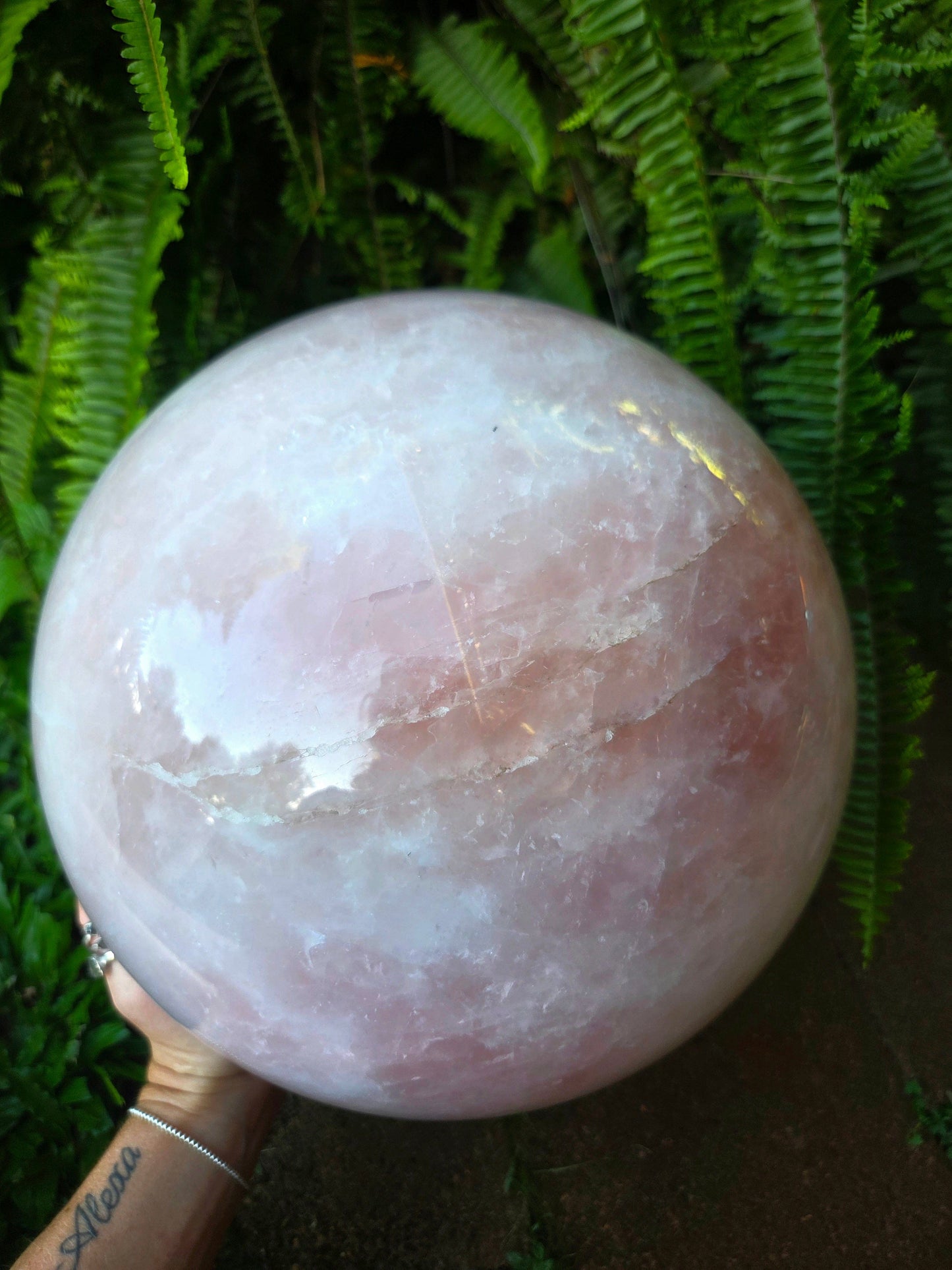 Crystals Extra Large Rose Quartz Crystal Sphere 23kg