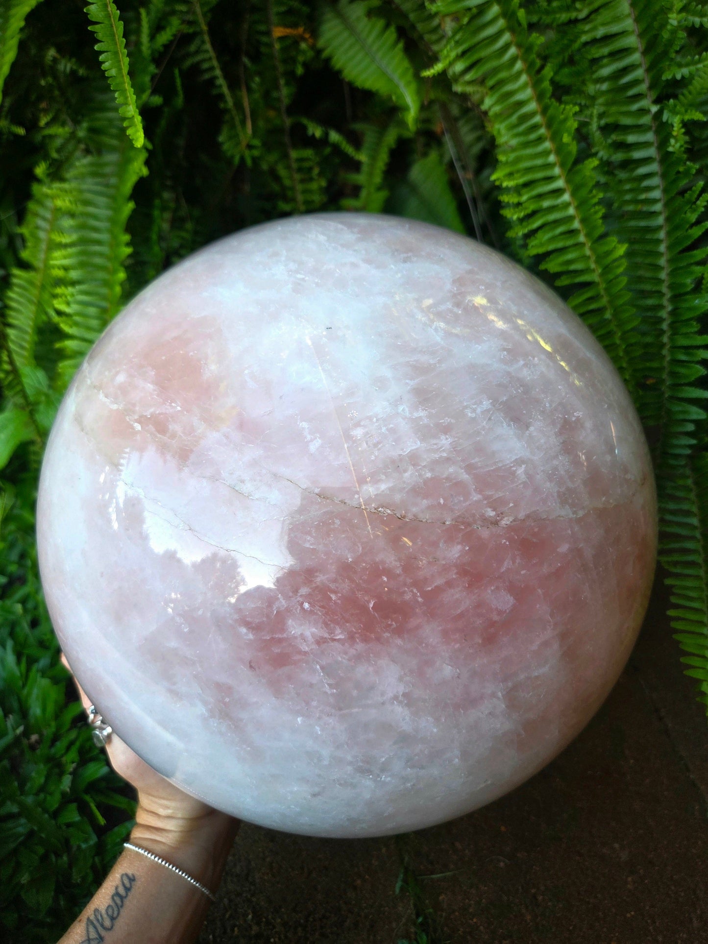 Crystals Extra Large Rose Quartz Crystal Sphere 23kg