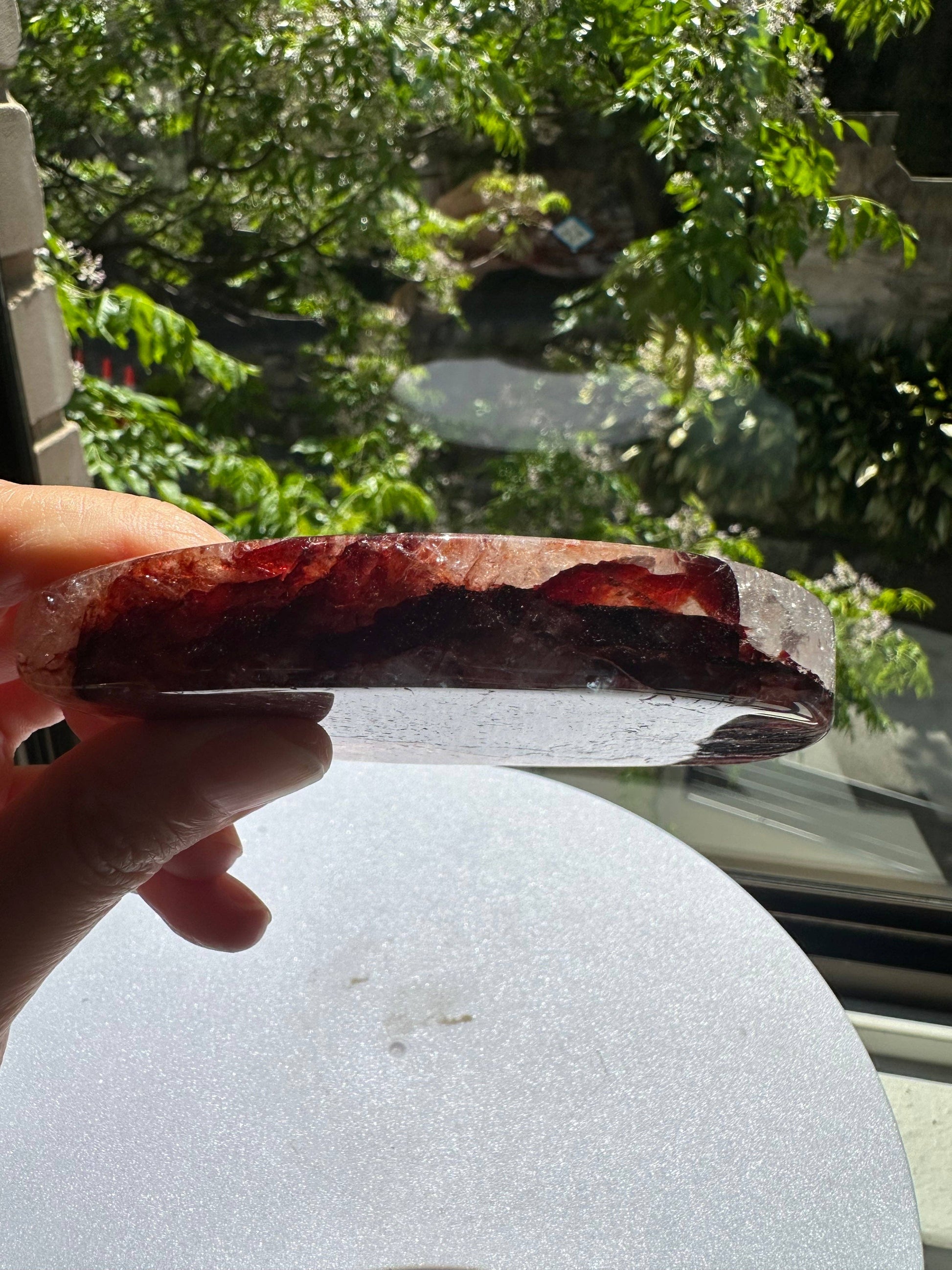 Crystals Fire Quartz Plate Australia