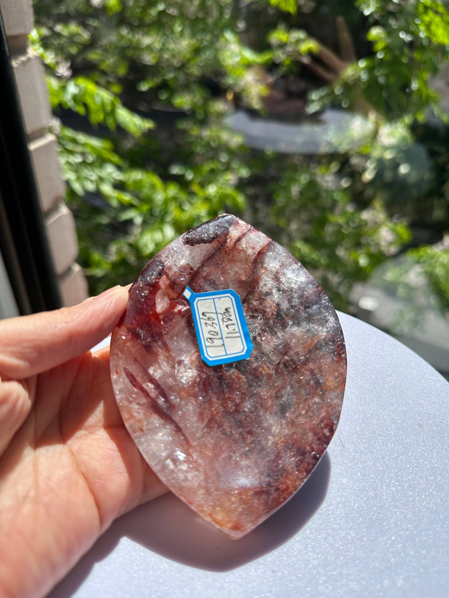 Crystals Fire Quartz Plate Australia
