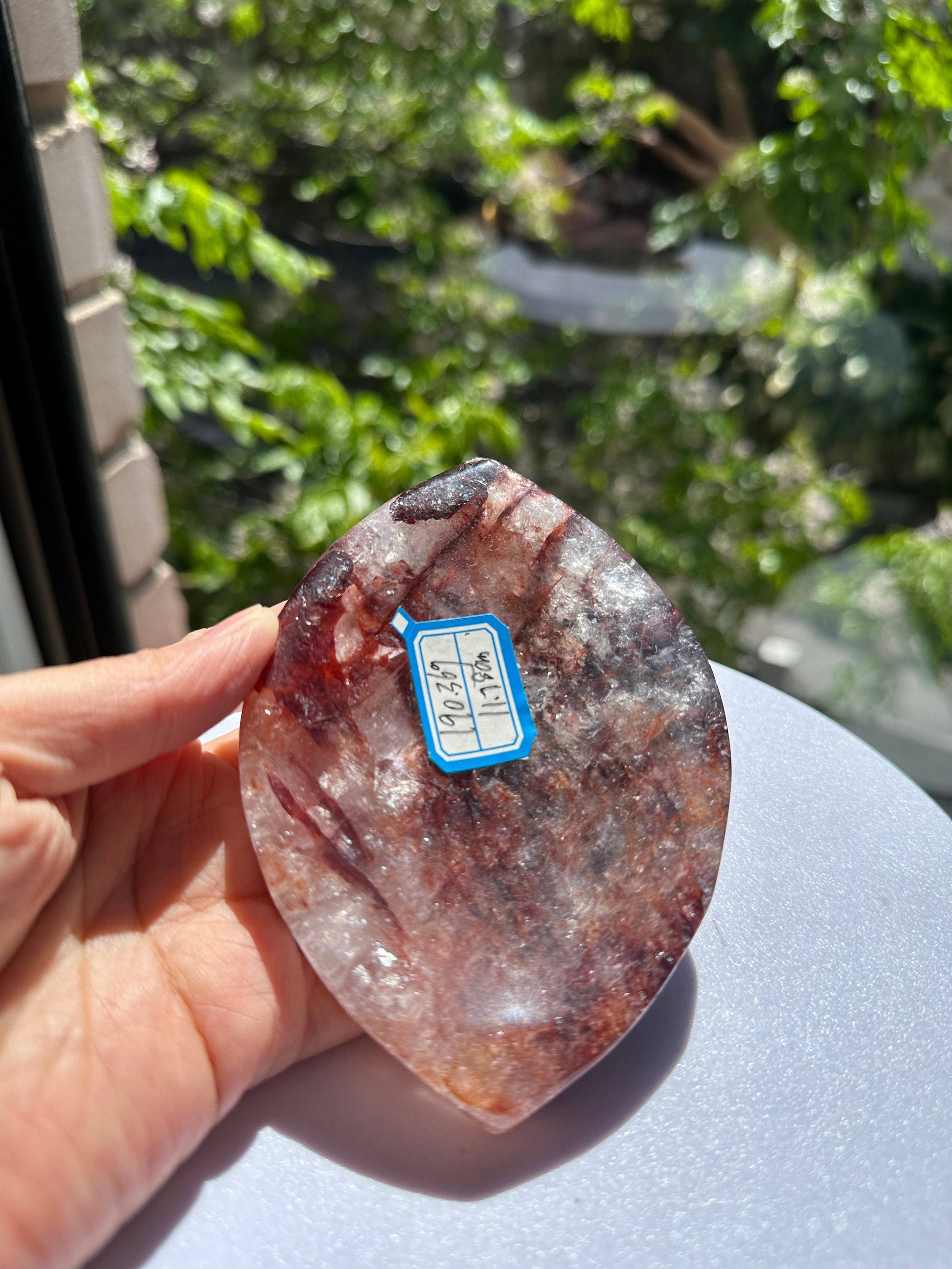 Crystals Fire Quartz Plate Australia