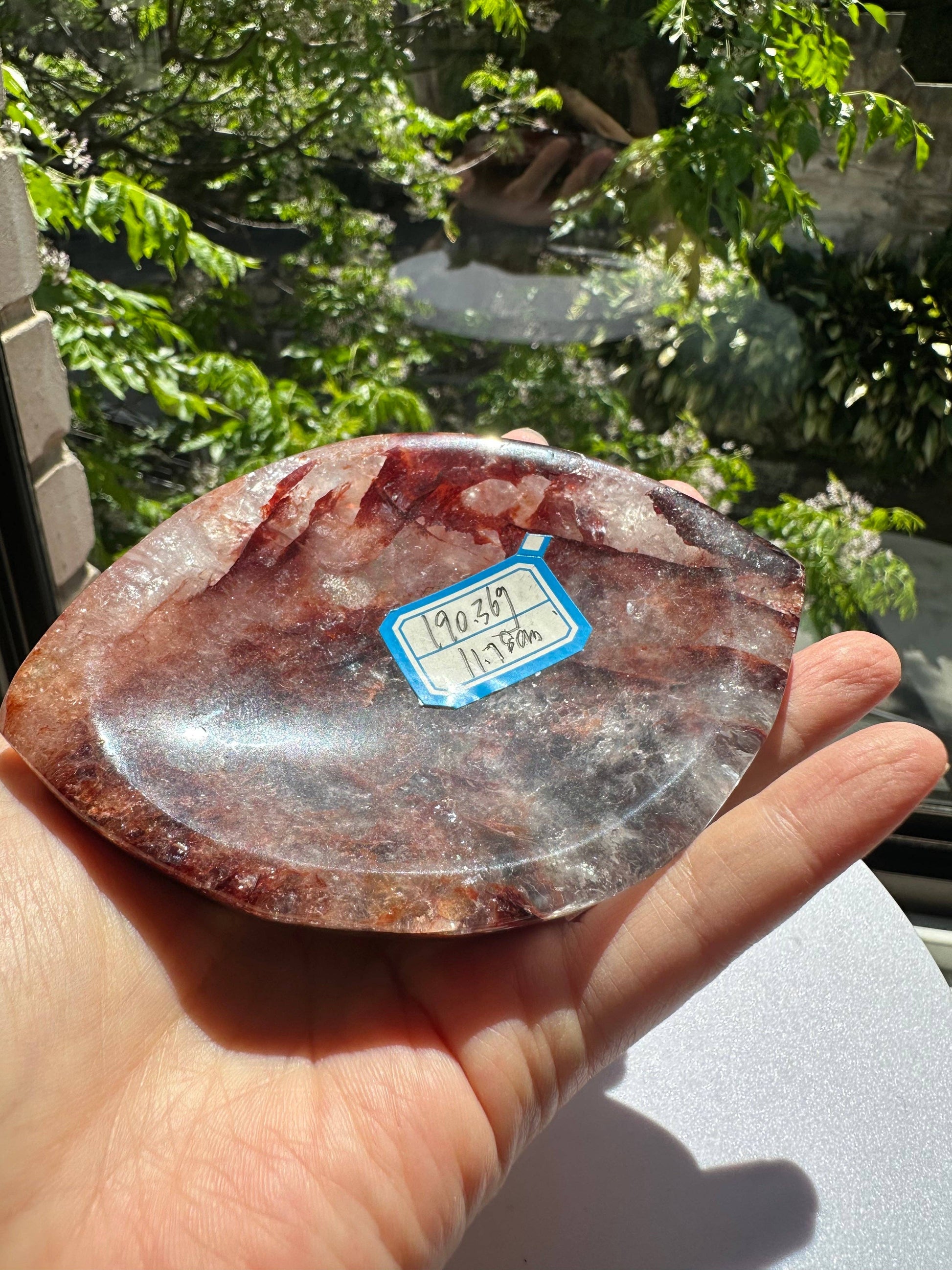 Crystals Fire Quartz Plate Australia