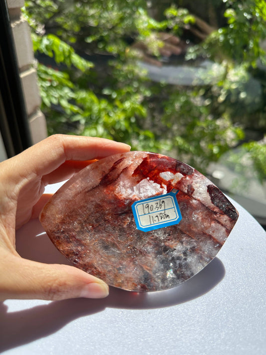 Crystals Fire Quartz Plate Australia