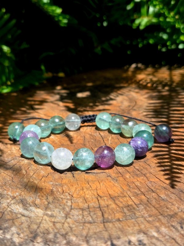 Fluorite Bracelet - 10mm Adjustable - Jewellery Australia