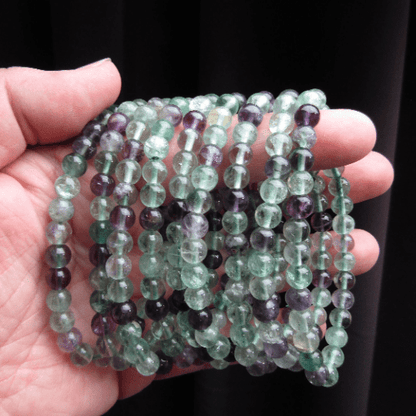 Fluorite Bracelet - 6mm - Crystals Australia