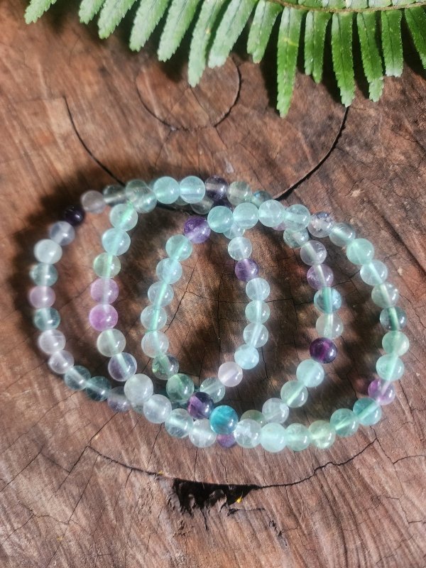 Fluorite Bracelet - 6mm - Crystals Australia