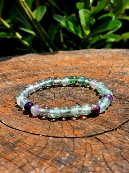 Fluorite Bracelet - 6mm - Crystals Australia