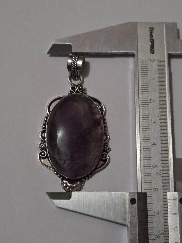 Fluorite Crystal Pendant Necklace - Jewellery Australia