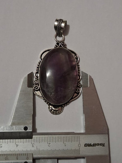 Fluorite Crystal Pendant Necklace - Jewellery Australia
