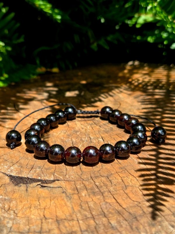 Garnet Bracelet - 10mm Adjustable - Jewellery Australia