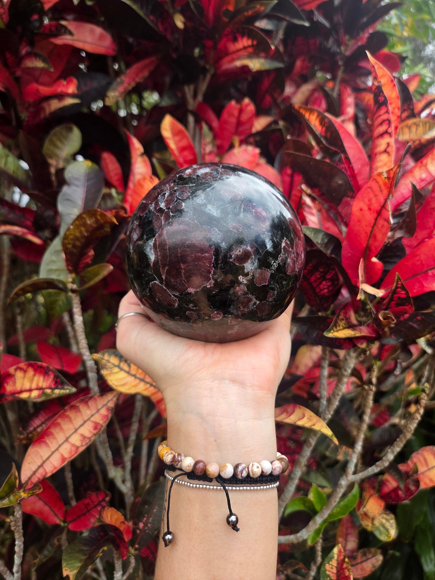Crystals Garnet Sphere 10cm