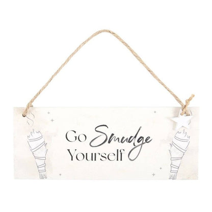 Go Smudge Yourself - Sage Hanging Sign - Accessories Australia