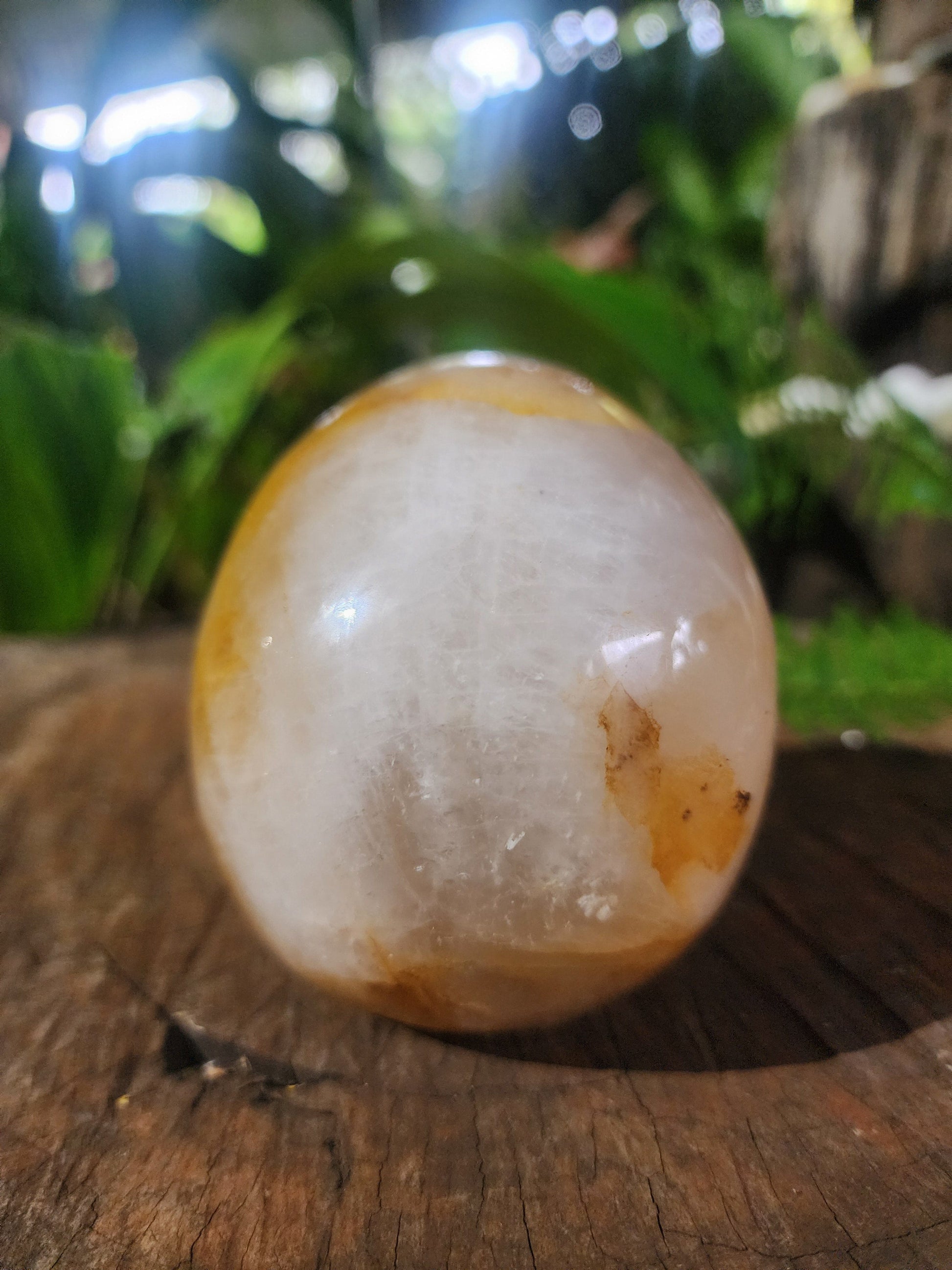 Crystals Golden Healer Skull Carving