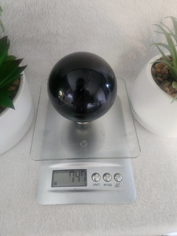Golden Sheen Black Obsidian Sphere 747g - Crystals Australia