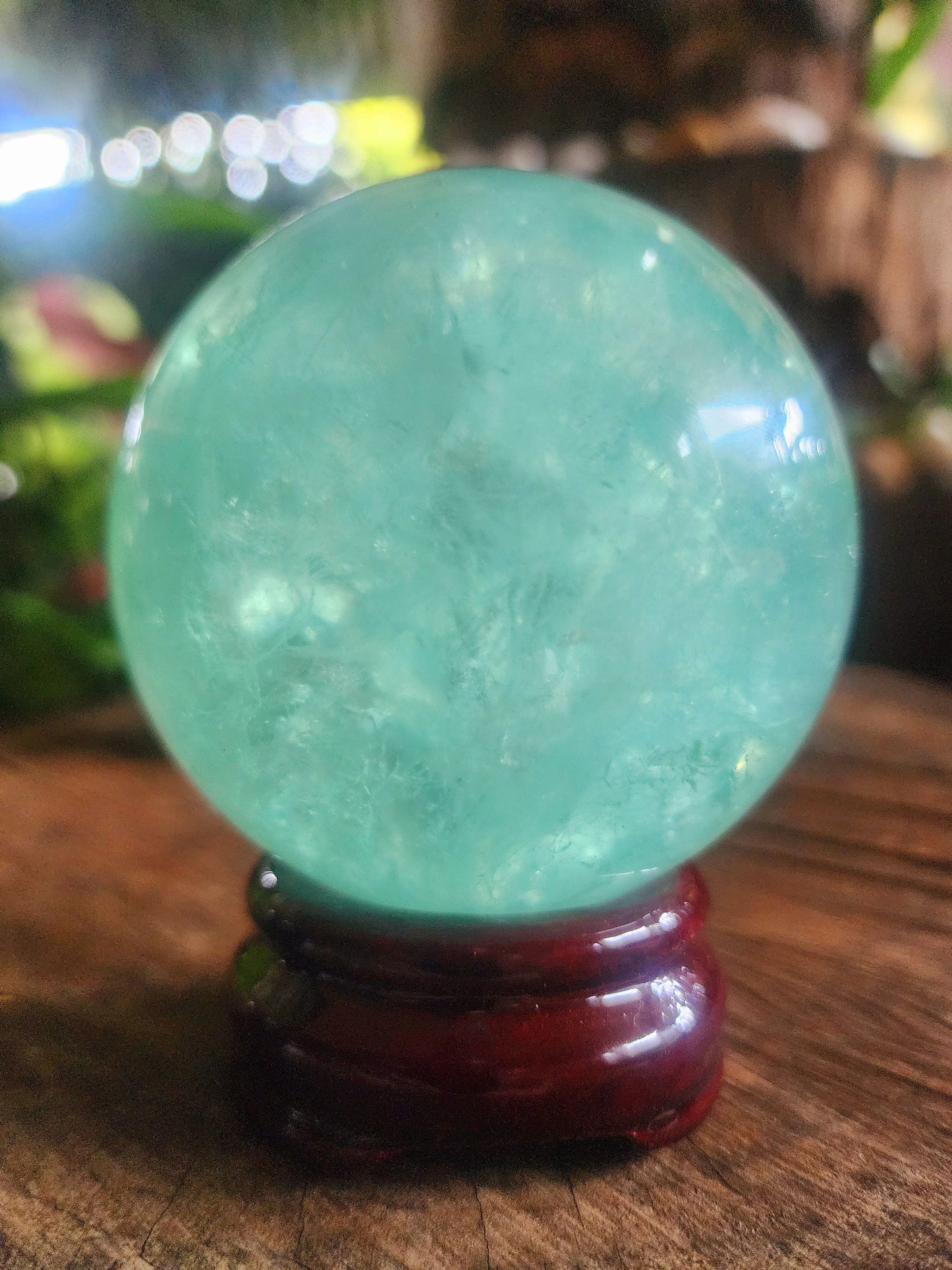 Green Fluorite Crystal Sphere 740g Australia