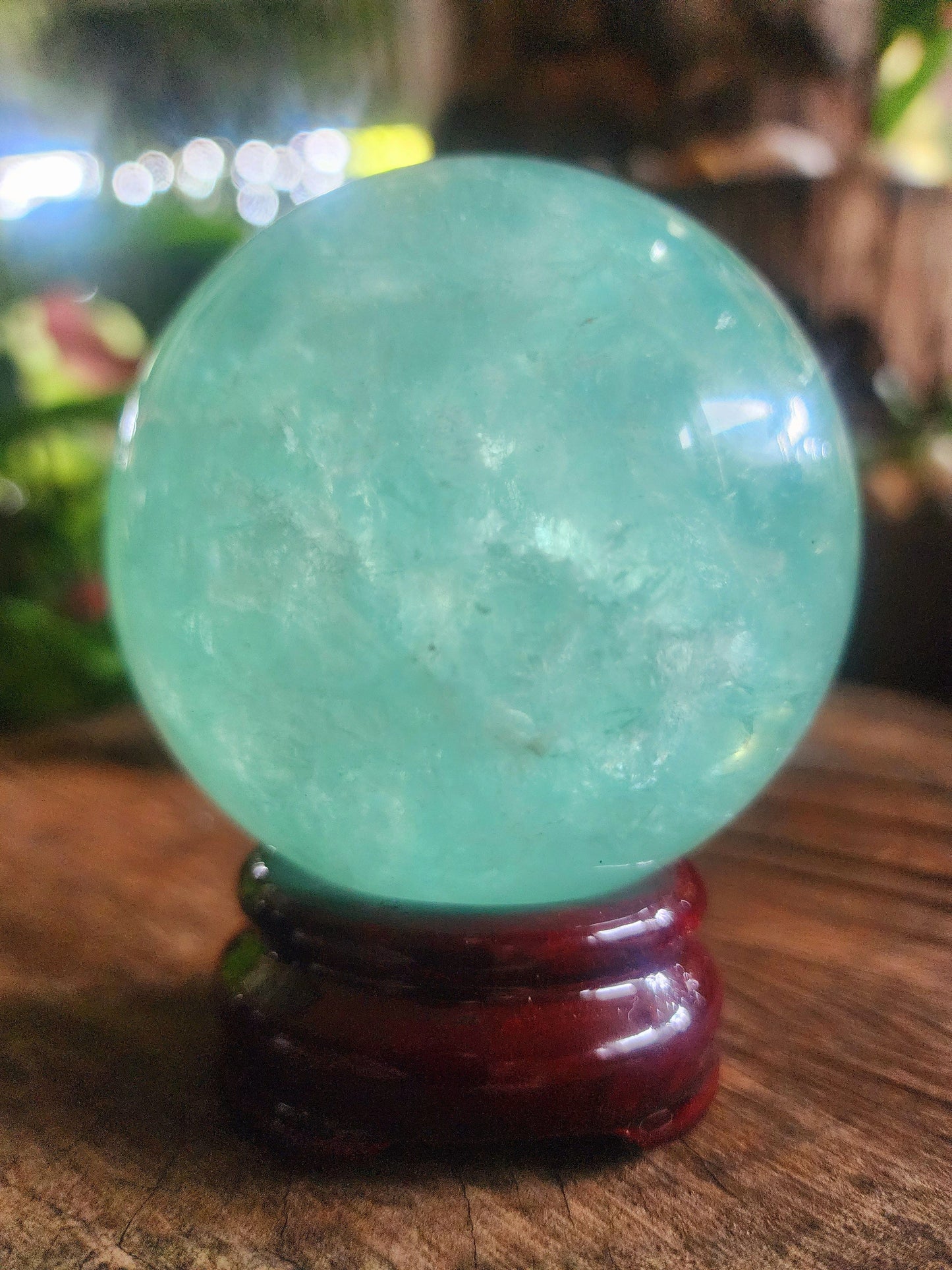 Green Fluorite Crystal Sphere 740g Australia