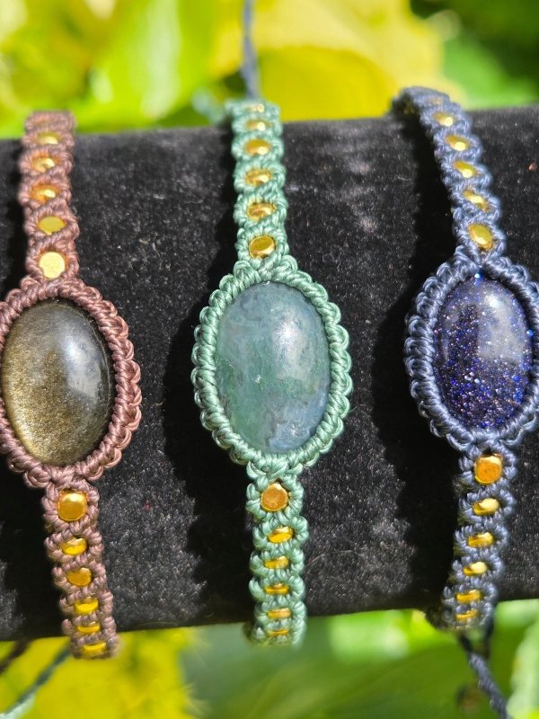 Handmade Crystal Macrame Bracelet - Jewellery Australia