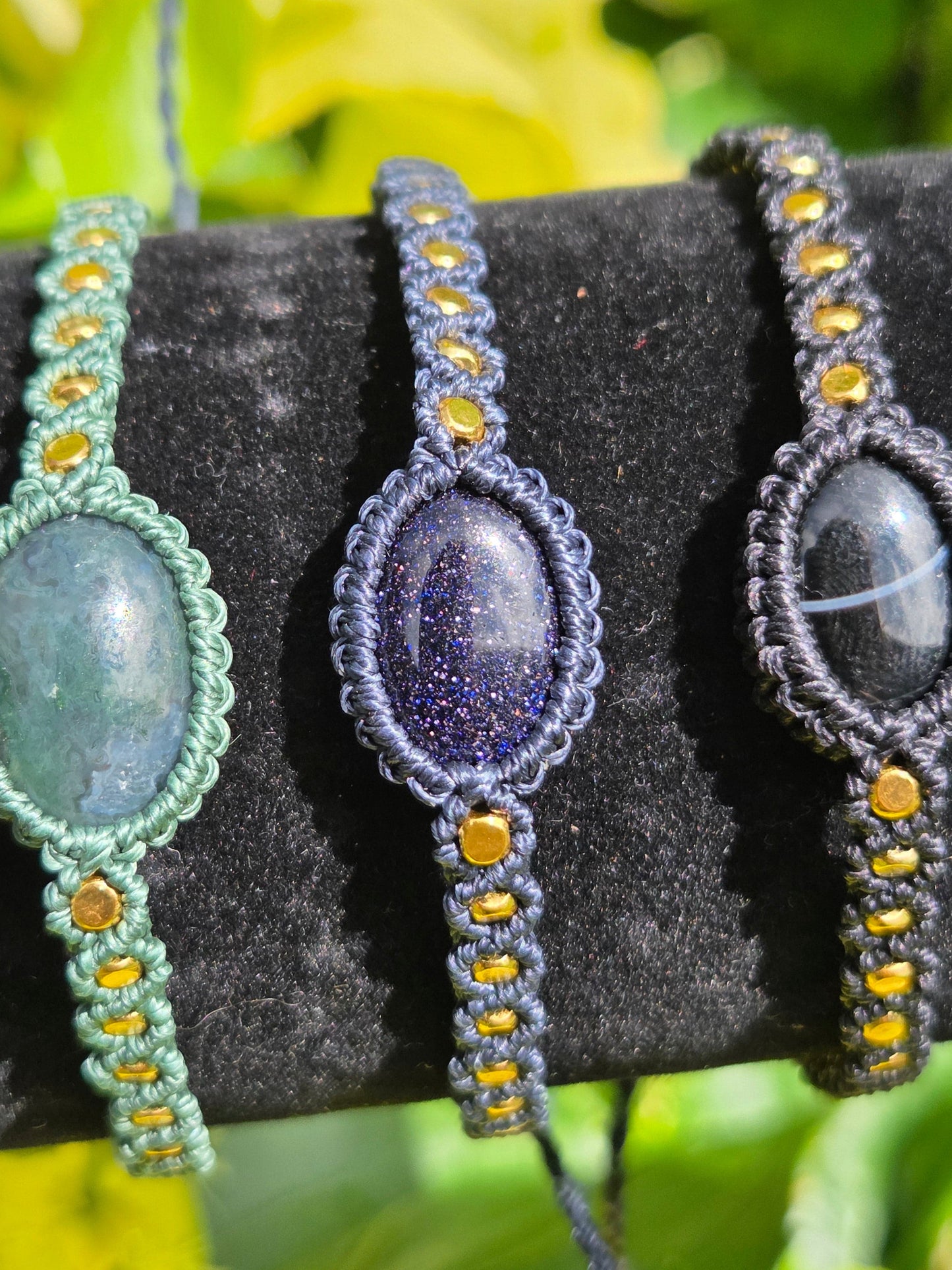 Jewellery Handmade Crystal Macrame Bracelet – Adjustable