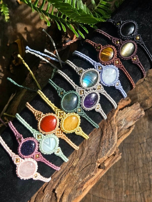 Handmade Crystal Macrame Bracelets - Jewellery Australia