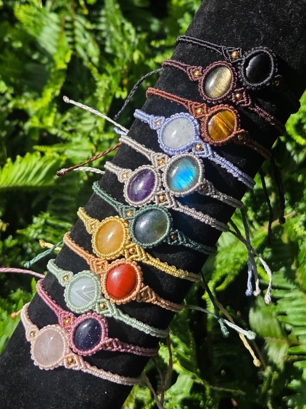 Handmade Crystal Macrame Bracelets - Jewellery Australia