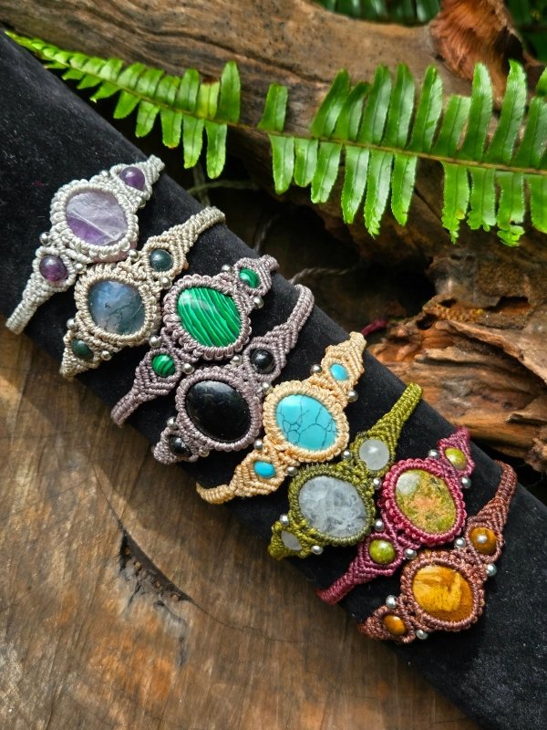 Handmade Crystal Macrame Bracelets - Jewellery Australia