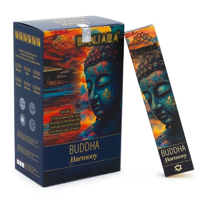Harmony Buddha Incense Sticks 15g - Banjara Natural Incense - Incense Australia