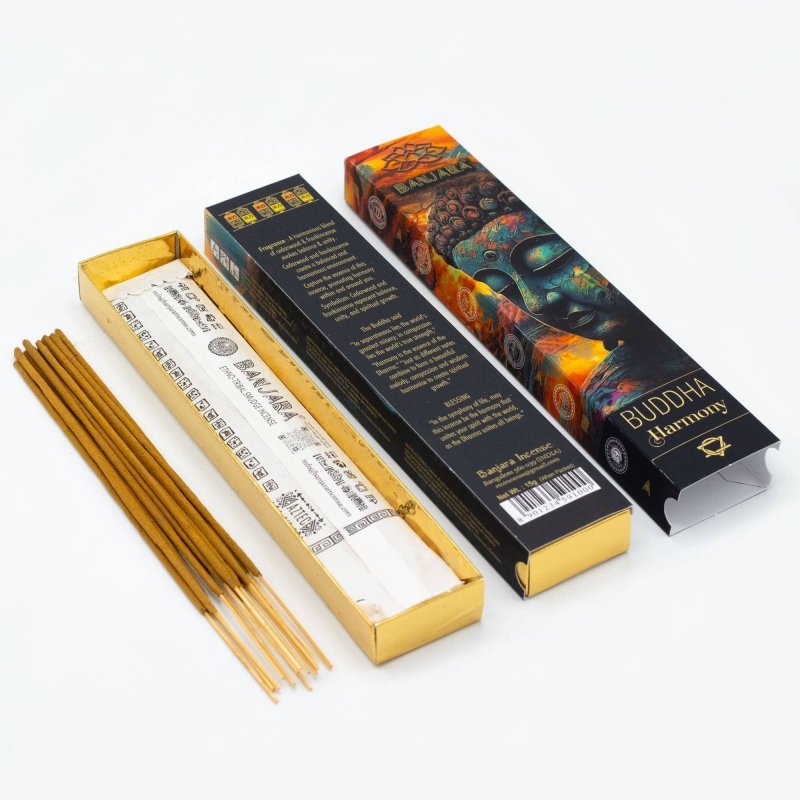 Harmony Buddha Incense Sticks 15g - Banjara Natural Incense - Incense Australia