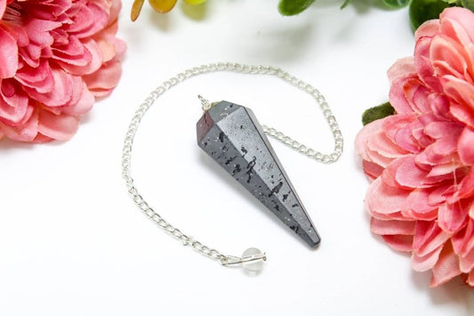 Hematite Crystal Pendulum - Accessories Australia