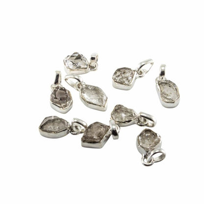 Herkimer Diamond Pendant Necklace - Sterling Silver 925 - Jewellery Australia