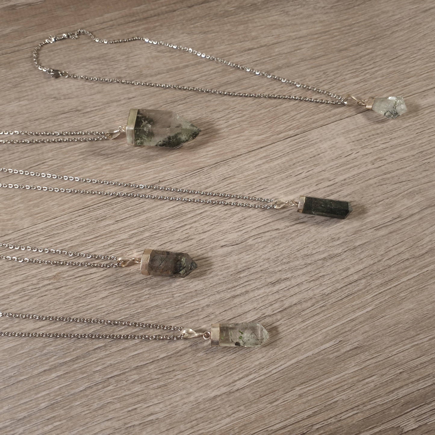 Crystals Included Quartz Necklace Australia