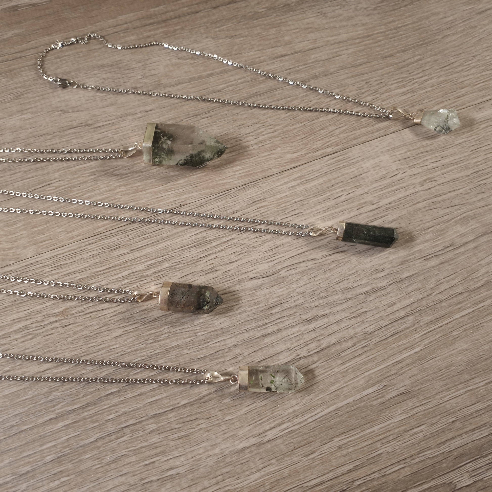 Crystals Included Quartz Necklace Australia