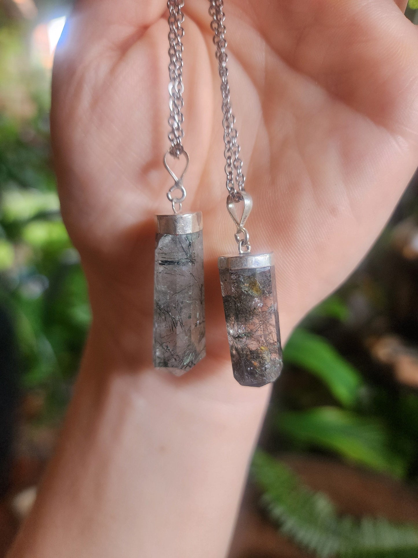 Crystals Included Quartz Necklace Australia