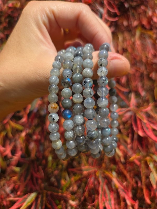 Labradorite Bracelet - 6mm - Crystals Australia