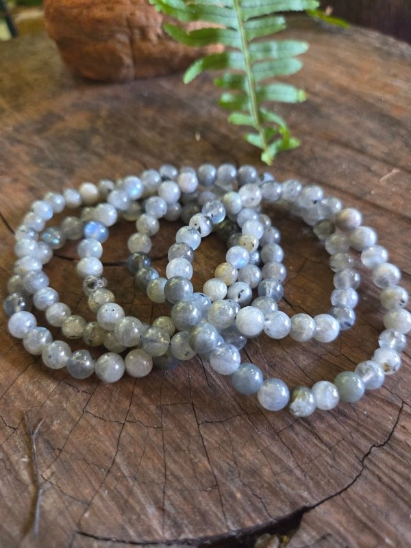 Labradorite Bracelet - 6mm - Crystals Australia
