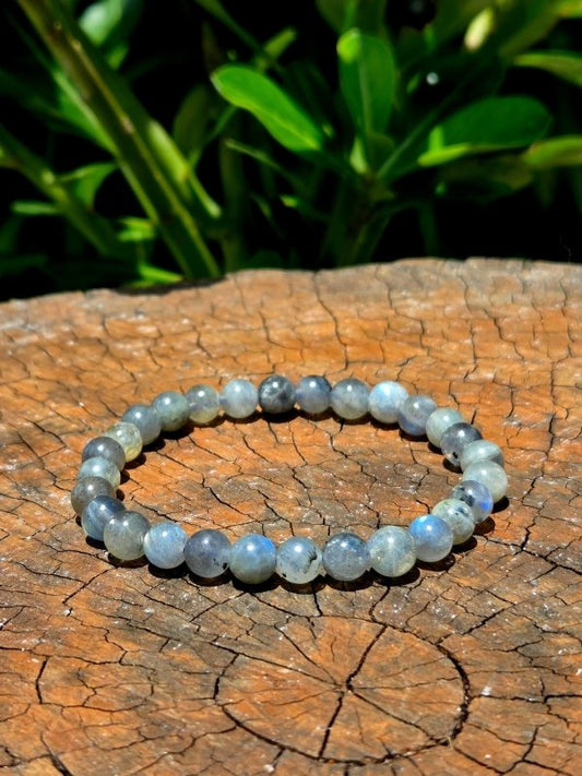 Labradorite Bracelet - 6mm - Crystals Australia