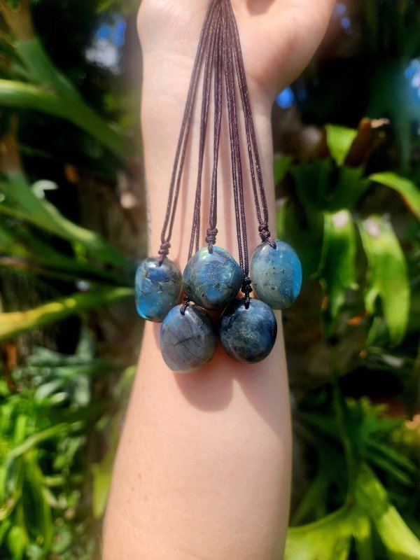 Labradorite Crystal Pendant Necklace - Crystals Australia