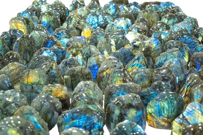 Labradorite Crystal Raw Freeform Slab - Polished One Side - Crystals Australia
