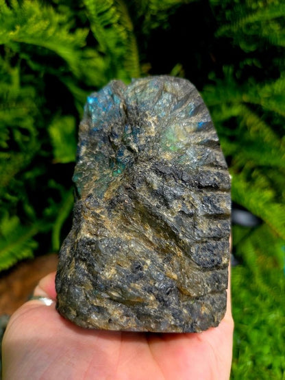 Labradorite Crystal Raw Freeform Slab - Polished One Side - Crystals Australia