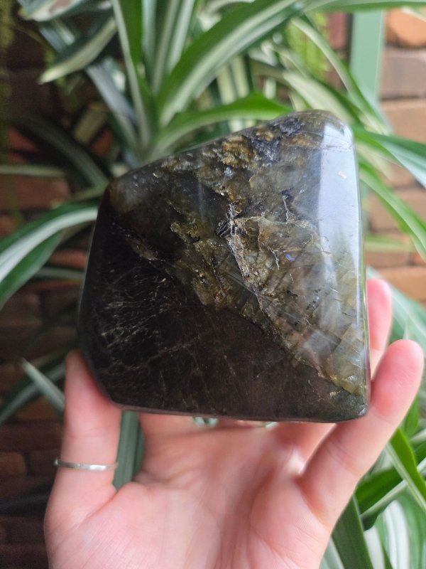 Labradorite Freeform Polished Slab 685g - Crystals Australia