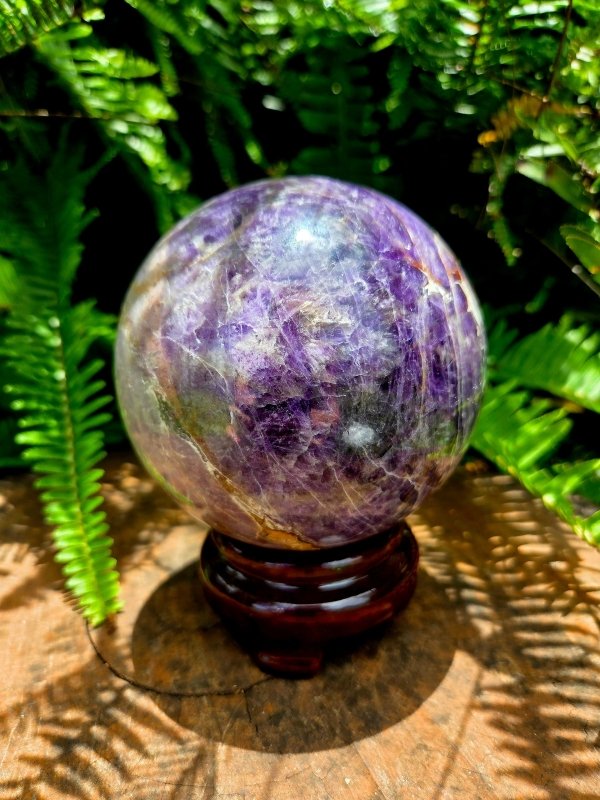Large Amethyst Crystal Sphere 10cm - Crystals Australia