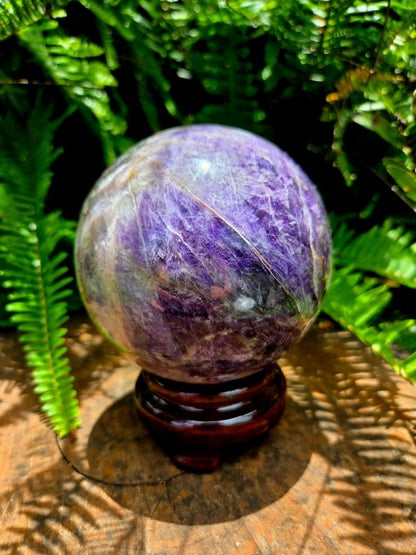 Large Amethyst Crystal Sphere 10cm - Crystals Australia