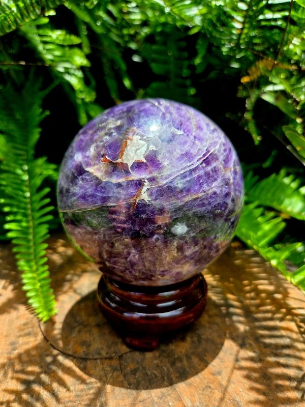Large Amethyst Crystal Sphere 10cm - Crystals Australia
