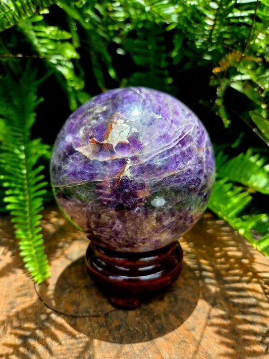 Large Amethyst Crystal Sphere 10cm - Crystals Australia