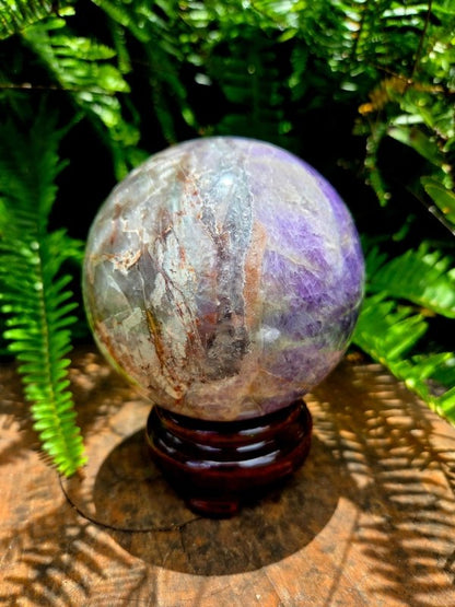 Large Amethyst Crystal Sphere 10cm - Crystals Australia