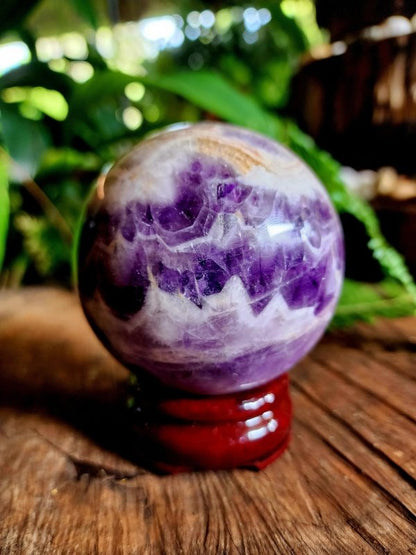 Large Amethyst Crystal Sphere 8cm - Crystals Australia