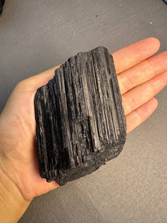 Large Black Tourmaline High Quality 300 - 500g - Grounding & Protection - Crystals Australia