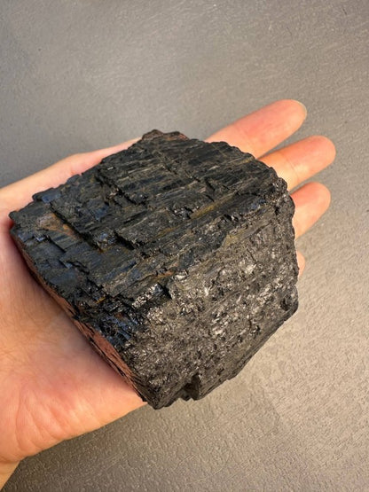 Large Black Tourmaline High Quality 300 - 500g - Grounding & Protection - Crystals Australia